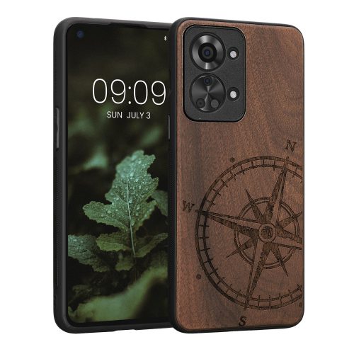 Калъф Kwmobile за OnePlus Nord 2T, дърво, кафяв, 58767.01