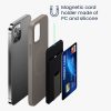 Държач за магнитна карта, съвместим с Apple iPhone 14 Series/iPhone 13 Series/iPhone 12 Series, Kwmobile, черен, пластмаса, 58791.01