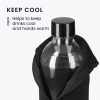 Комплект от 2 калъфа Cooler Jacket за бутилки SodaStream, Kwmobile, черно/червено, неопрен, 58832.01