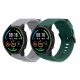 Комплект 2 каишки за Xiaomi Mi Watch Color Sport/Watch S1 Active, Kwmobile, Grey/Green, Silicone, 58971.02