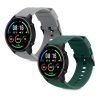 Комплект 2 каишки за Xiaomi Mi Watch Color Sport/Watch S1 Active, Kwmobile, Grey/Green, Silicone, 58971.02