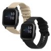 Комплект 2 каишки за Garmin Venu Sq/Venu Sq Music, Kwmobile, черен/сив, силикон, 57776.05