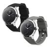 Комплект от 2 каишки за Withings Steel HR/Nokia Steel, Kwmobile, черен/сив, силикон, 58993.01