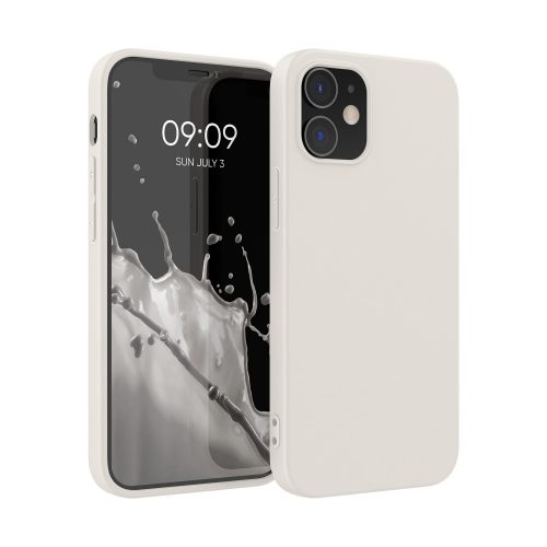 Калъф Kwmobile за Apple iPhone 12/iPhone 12 Pro, силиконов, бял, 53938.204