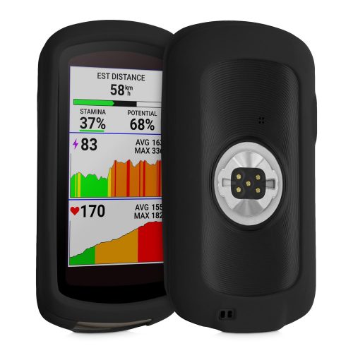 Защитен калъф за GPS Garmin Edge 1040/Edge 1040 Solar, Kwmobile, черен, силикон, 59070.01