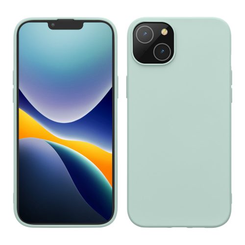 Калъф Kwmobile за Apple iPhone 14 Plus, силиконов, зелен, 59080.200