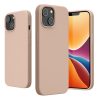 Калъф Kwmobile за Apple iPhone 14, силиконов, кремав, 59071.225