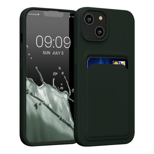 Калъф Kwmobile за Apple iPhone 14, силиконов, зелен, 59112.80