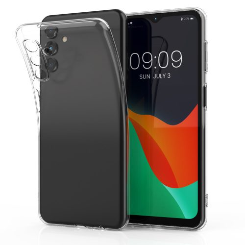 калъф kwmobile за Samsung Galaxy A04s, Силиконов, Прозрачен, 59088.03