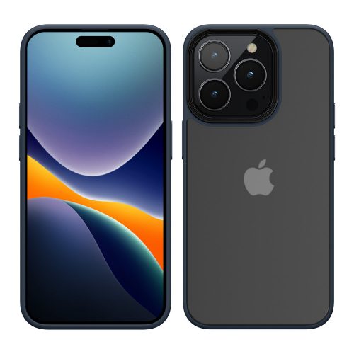 Калъф Kwmobile за Apple iPhone 14 Pro, силиконов, син/прозрачен, 59091.17