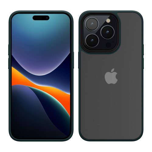 Калъф Kwmobile за Apple iPhone 14 Pro, силиконов, зелен/прозрачен, 59091.80