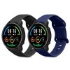 Комплект 2 каишки за часовник Xiaomi Mi Watch/Mi Watch Color Sport, Kwmobile, черен/син, силикон, 59164.01