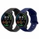 Комплект 2 каишки за часовник Xiaomi Mi Watch/Mi Watch Color Sport, Kwmobile, черен/син, силикон, 59164.01