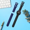 Комплект 2 каишки за часовник Xiaomi Mi Watch/Mi Watch Color Sport, Kwmobile, черен/син, силикон, 59164.01