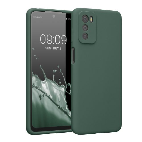 Калъф Kwmobile за Motorola Moto G42, Силиконов, Зелен, 59185.166