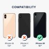 Калъф Kwmobile за Apple iPhone XR, силиконов, бял/розов, 59195.02