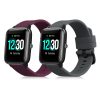 Комплект от 2 каишки за Willful Smartwatch/Fitnesstracker, Kwmobile, сиво/кестеняво, силикон, 57791.04