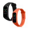 Комплект от 2 каишки за Oppo Band Sport, Kwmobile, черно/оранжево, силикон, 57437.04