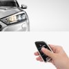 Капак за автомобилен ключ за BMW 3 бутона - Smart Key, Kwmobile, черен/сребрист, силикон, 56001.05