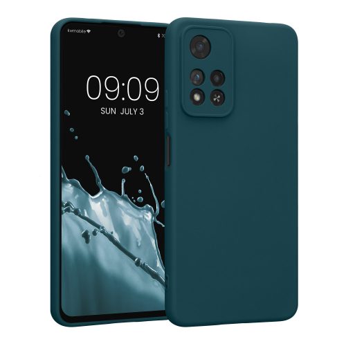 Калъф Kwmobile за Xiaomi Redmi Note 11 Pro Plus 5G, силиконов, зелен, 58097.57