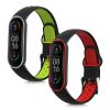 Комплект от 2 kwmobile каишки за Xiaomi Mi Smart Band 6/Mi Band 6/Band 5, силикон, зелено/червено, 59792.05