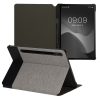 Book Cover kwmobile за Samsung Galaxy Tab S8/Galaxy Tab S7, текстилен, сив/черен, 60385.25