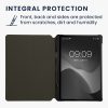 Book Cover kwmobile за Samsung Galaxy Tab S8/Galaxy Tab S7, текстилен, сив/черен, 60385.25