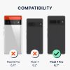 kwmobile Bumper за Google Pixel 7 Pro, силикон, прозрачен/лилав, 58371.108