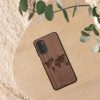 Калъф kwmobile за Motorola Moto G52/Moto G82 5G, дърво, кафяв/черен, 58541.02