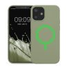 калъф kwmobile за Apple iPhone 12 Mini, силиконов, зелен, 56555.172