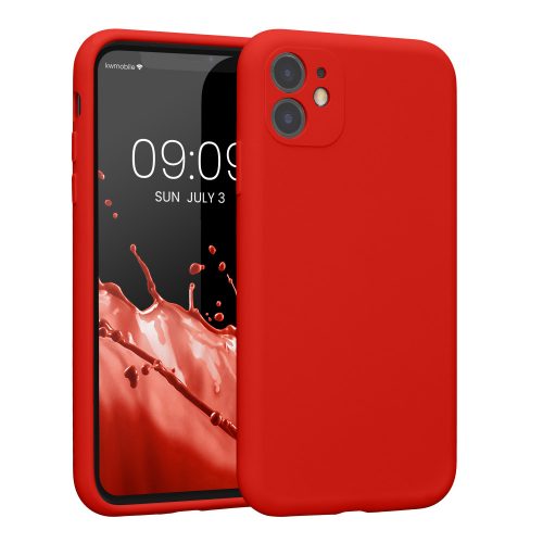 калъф kwmobile за Apple iPhone 11, силиконов, червен, 59349.09