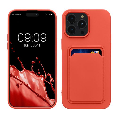 калъф kwmobile за Apple iPhone 14 Pro Max, силиконов, червен, 59115.76