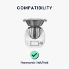 Прахоуловител Kwmobile за Thermomix TM5 /Thermomix TM6, прозрачен/розов, силикон, 59984.03