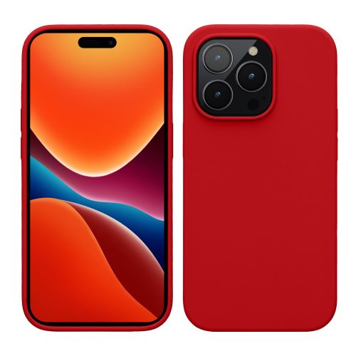 калъф kwmobile за Apple iPhone 14 Pro, силиконов, червен, 59073.229