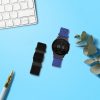 Комплект от 2 каишки kwmobile за Xiaomi Mi Watch Color Sport/Watch S1 Active, Nylon, Black/Blue, 59518.04