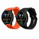 Комплект от 2 каишки Kwmobile за Xiaomi Mi Watch/Mi Watch Color Sport, черен/оранжев, силикон, 58466.04