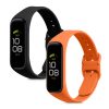 Комплект 2 каишки kwmobile за Samsung Galaxy Fit 2, силикон, черен/оранжев, 53962.18