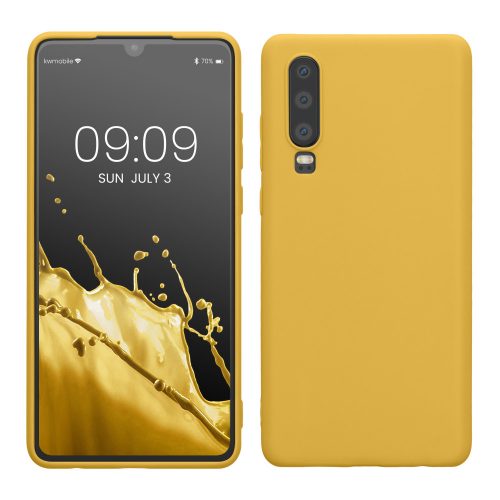 Калъф Kwmobile за Huawei P30, жълт, силикон, 47410.165