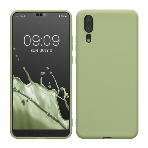 калъф kwmobile за Huawei P20, Силиконов, Зелен, 44212.172