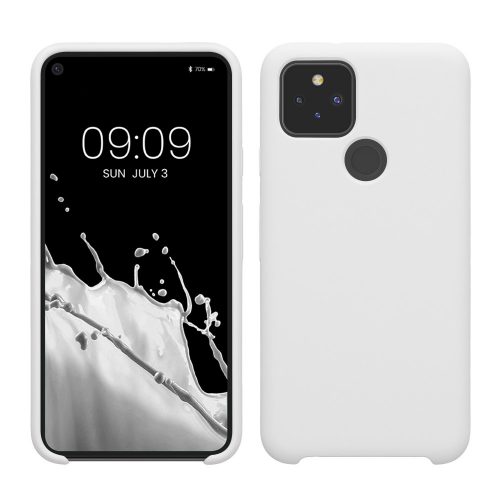 Калъф Kwmobile за Google Pixel 5, бял, силиконов, 53633.48