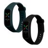 Комплект от 2 каишки Kwmobile за OPPO Band Sport, черно/зелено, силикон, 57437.15