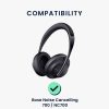 Kwmobile Earpads за слушалки Bose NC700, Бял, Екологична кожа, 59284.02