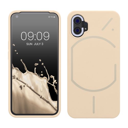 Kwmobile Case for Nothing Phone 1, сив, силикон, 59912.210