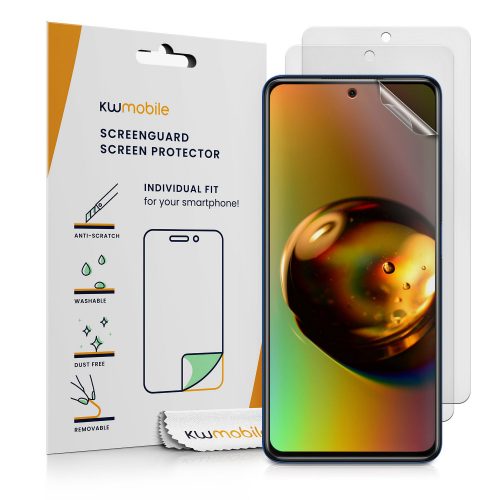 Комплект от 3 защитни фолиа Kwmobile за Xiaomi Poco X3 NFC/Poco X3 Pro, прозрачни, пластмасови, 57236.2