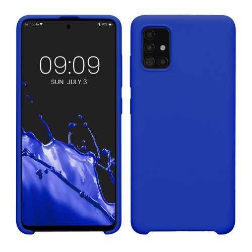 Калъф Kwmobile за Samsung Galaxy A51, син, силикон, 51197.134