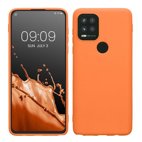 Калъф Kwmobile за Motorola Moto G Stylus 5G (2021), оранжев, силикон, 55625.150