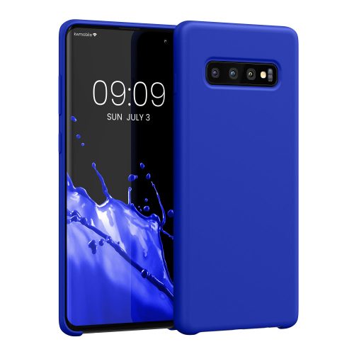 Калъф Kwmobile за Samsung Galaxy S10 Plus, син, силикон, 49028.134