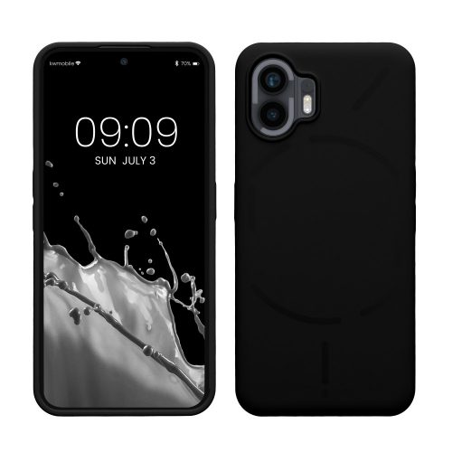 Kwmobile Case for Nothing Phone (2), черен, силикон, 61746.01