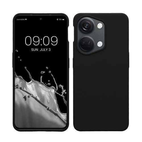 Калъф Kwmobile за OnePlus Nord 3 5G, черен, силикон, 61766.01