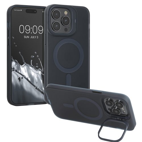 Калъф Kwmobile за Apple iPhone 14 Pro Max, тъмно син/прозрачен, силикон, 61852.17